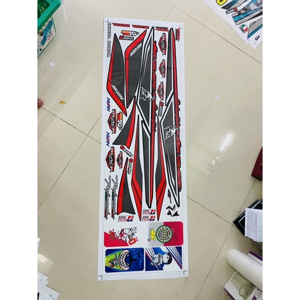 ( Quí khách vui lòng mang ra tiệm cho thợ dán ) Tem Airblade 2014 đen