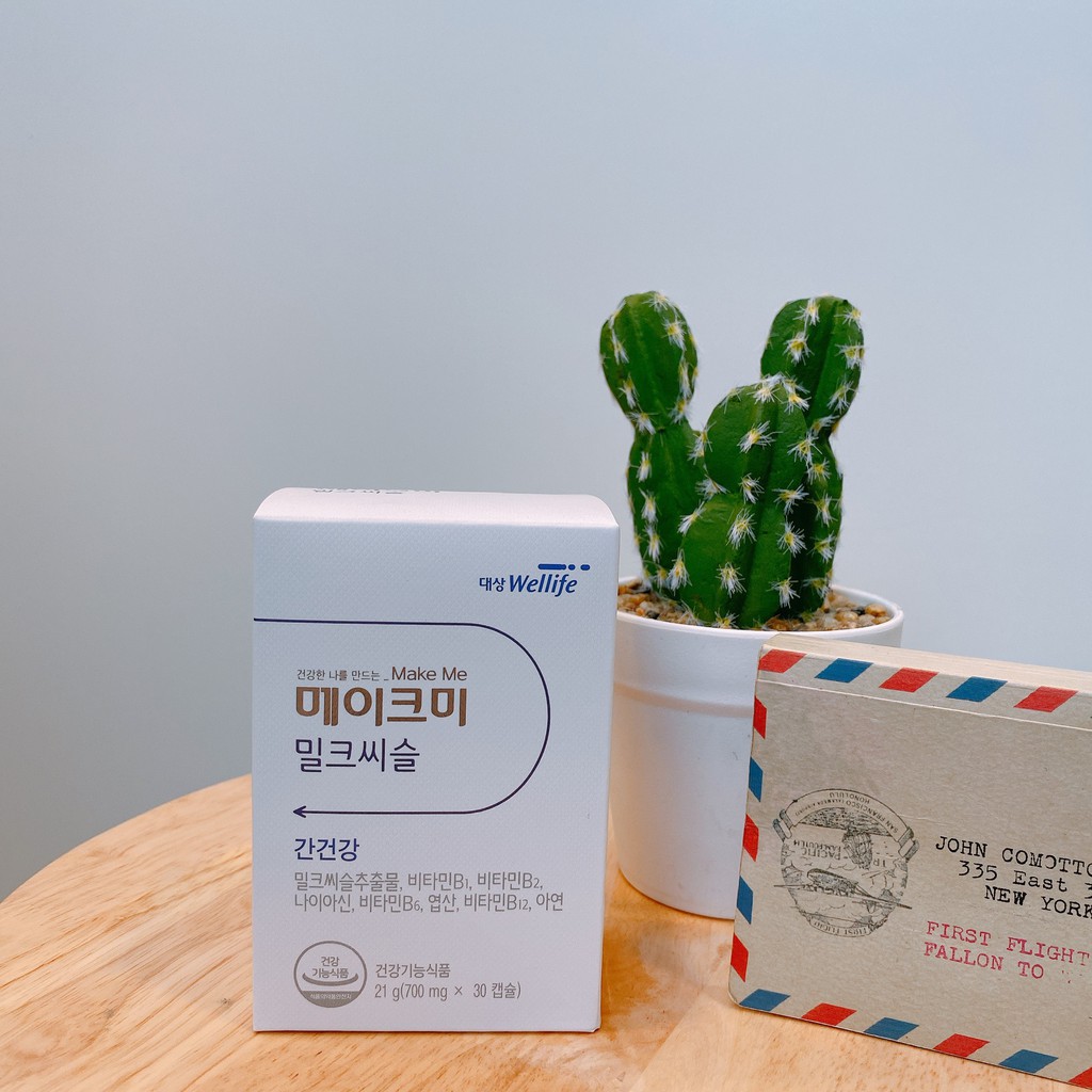 Thực phẩm bổ sung Make Me MILK THISTLE Daesang Wellife Hàn Quốc hộp 30 viên