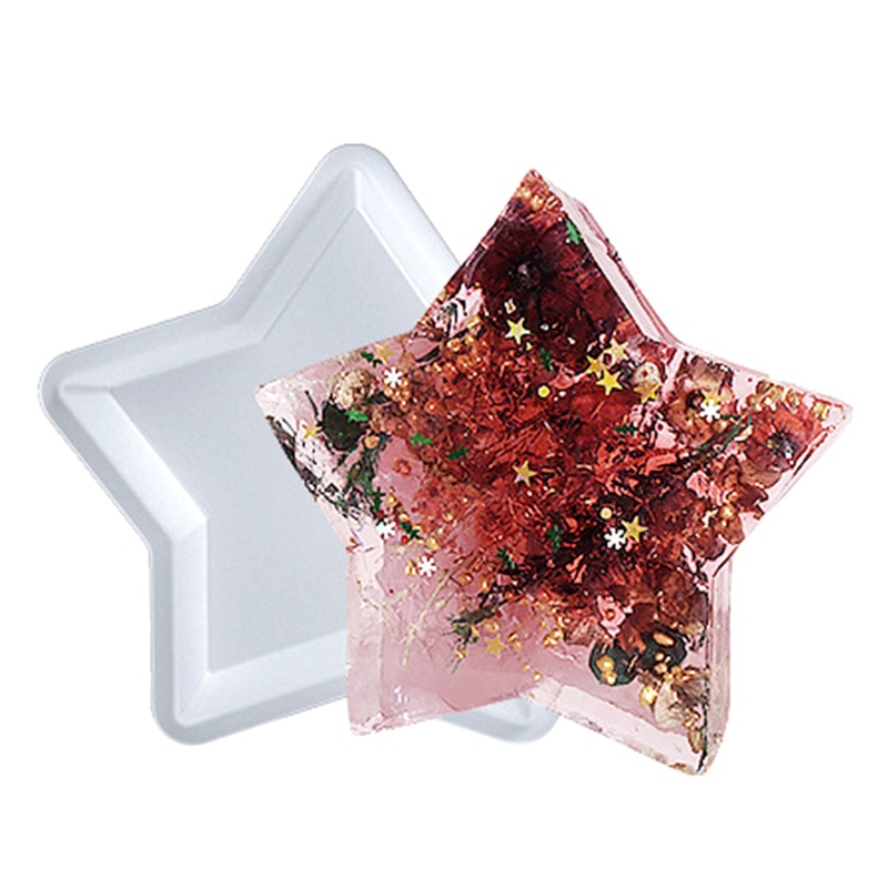 Khuôn Silicone Làm Nhựa Resin Hình Cây Thông / Mặt Trăng / Đám Mây