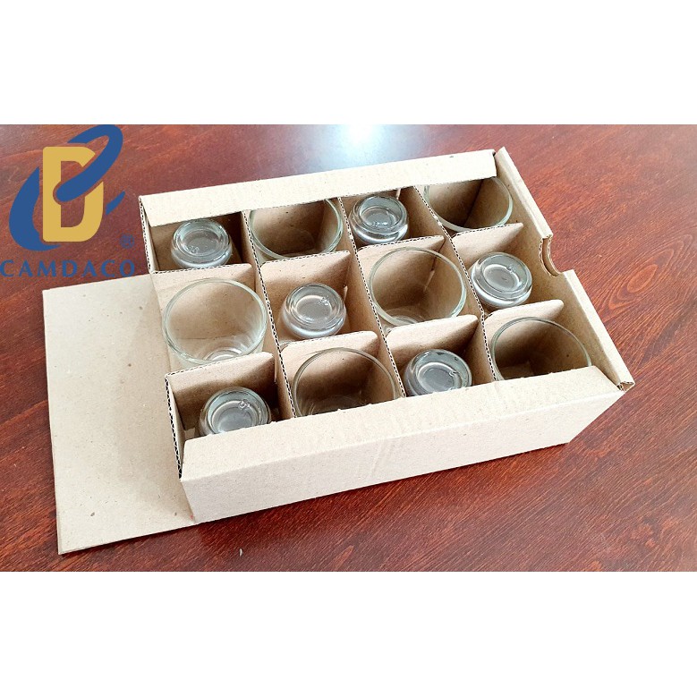 Bộ 12 Ly Cốc Thủy Tinh Uống Rượu Dáng Bầu 33ML | BigBuy360 - bigbuy360.vn