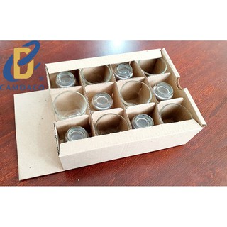 Bộ 12 Ly Cốc Thủy Tinh Uống Rượu Dáng Bầu 33ML - Cẩm Đạt