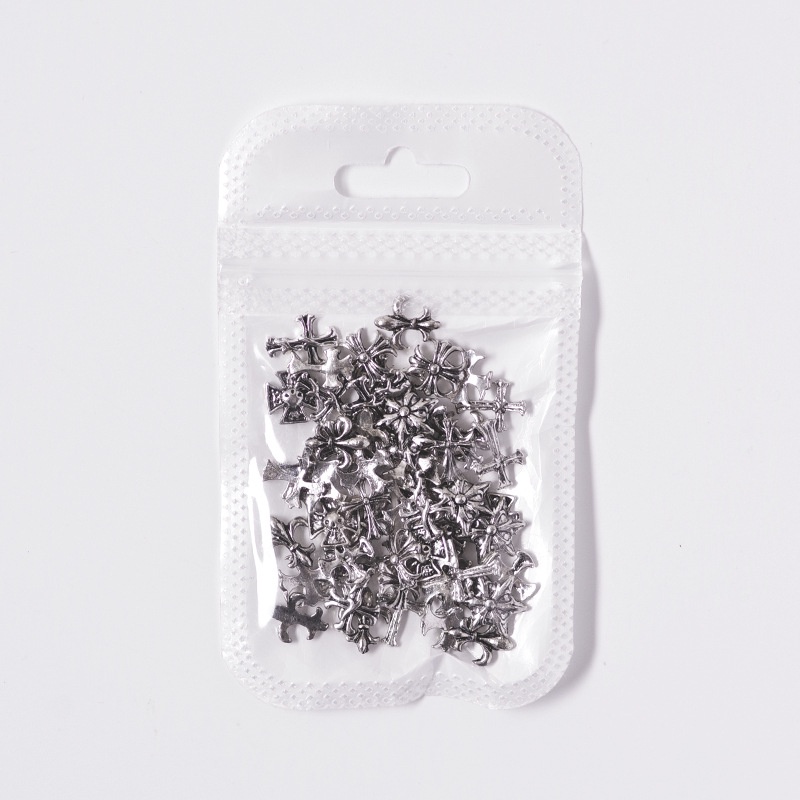 Set charm kim loại trang trí móng - set charm thánh giá