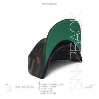 Nón Snapback Trơn Camo