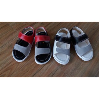 Sandal bé trai tập đi 2 quai đế mềm cho bé size 14-25