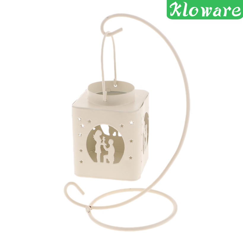 Giá Đỡ Nến Bằng Sắt Thiết Kế Đục Lỗ Lãng Mạn Trang Trí Ngày Valentine