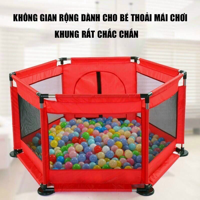 Quây bóng lục giác cho bé