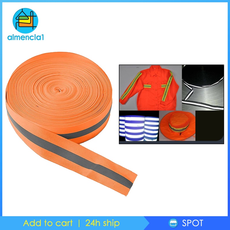 [ALMENCLA1] 1'' High Intensity Premium Reflective Tape Adhesive High Visibility Conspicuity Tape Outdoor Safety Outdoor Sports Clothes Tool