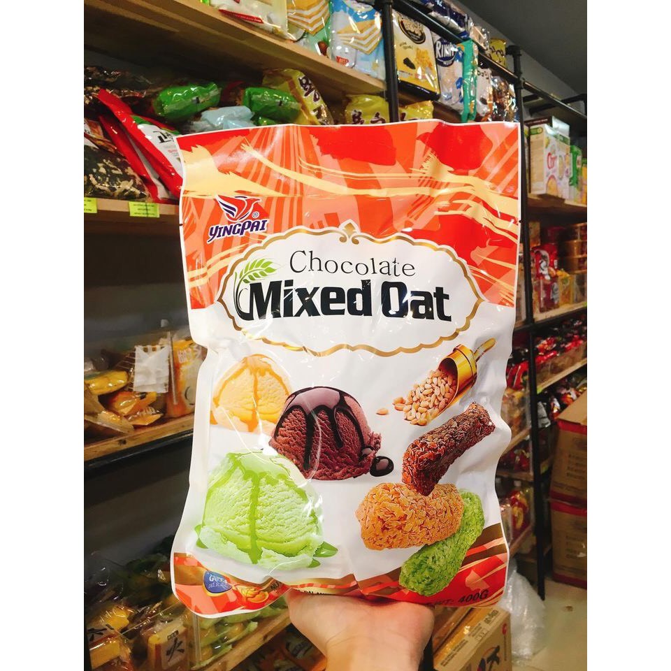 Bánh Yến Mạch MIXED OAT Chocolate 3 vị 400g (hàng sẵn HCM)