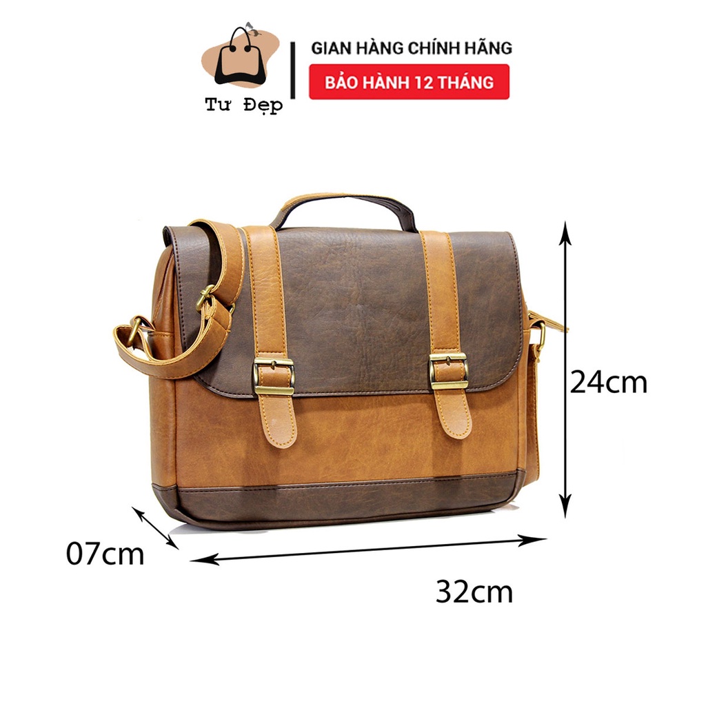 Cặp Da Nam Công Sở Cao Cấp Túi Da Đeo Chéo Nam Đựng Laptop 13 inch Cao Cấp Cặp Xách Công Sở Đựng Tài Liệu Ca 20 | BigBuy360 - bigbuy360.vn