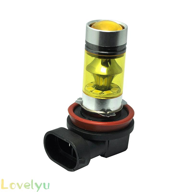 Set 2 đèn sương mù H11 H8 2323 Led 100w ánh sáng vàng thay thế cho ô tô tiện dụng