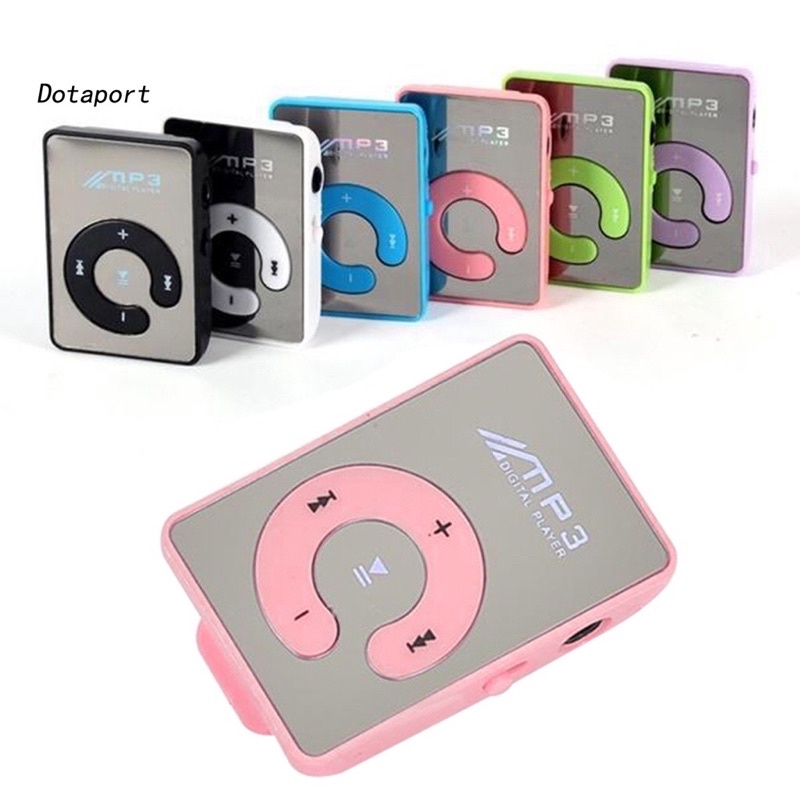 Máy nghe nhạc Mp3 mini bỏ túi dùng thẻ nhớ, chữ C, mặt gương soi, nhièu màu