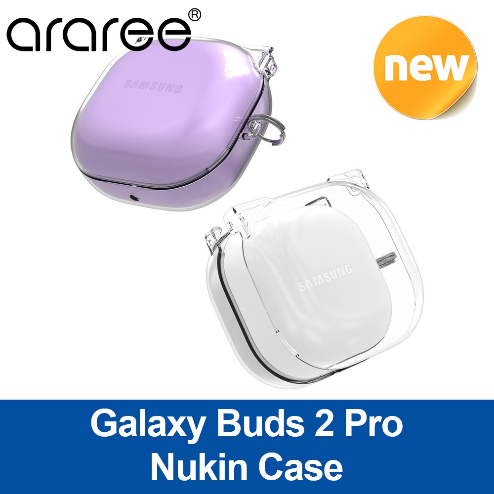 Araree Galaxy Buds 2 Pro NUKIN CLEAR Hard Case Clear Korea