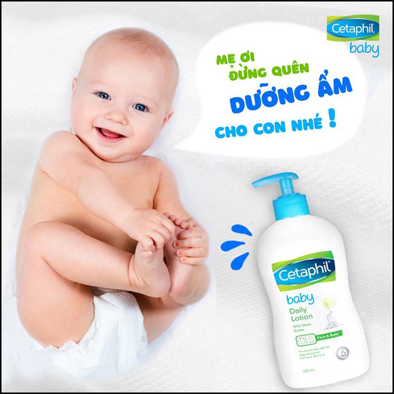 [CHÍNH HÃNG CÓ TEM] CETAPHIL Baby Daily Lotion with Organic Calendula 400mL - Sữa Dưỡng Ẩm Dịu Nhẹ Cho Bé.