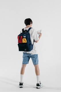 [Cao cấp] Balo Túi Hộp Phối Màu Thời Trang Vải Canvas Cao Cấp RUBIK BACKPACK - Chống Nước Có Ngăn Laptop Tote Talk