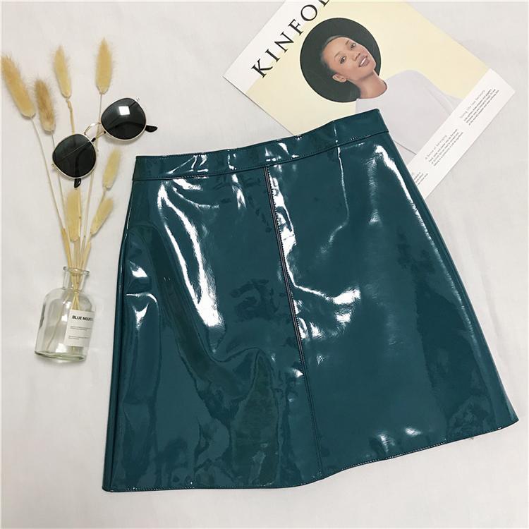 Chân Váy Da Bóng Thời Trang Cho Nữ