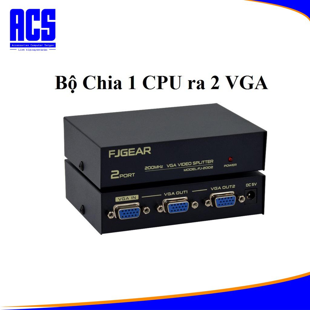 Hub 1 CPU ra 2 VGA. Một máy tính ra 2 màn hình cùng nội dung. Vi Tính Quốc Duy