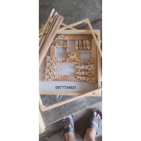 KHUNG LỒNG CHIM chào mào tự ráp Khung sing tre đục CNC sắc nét