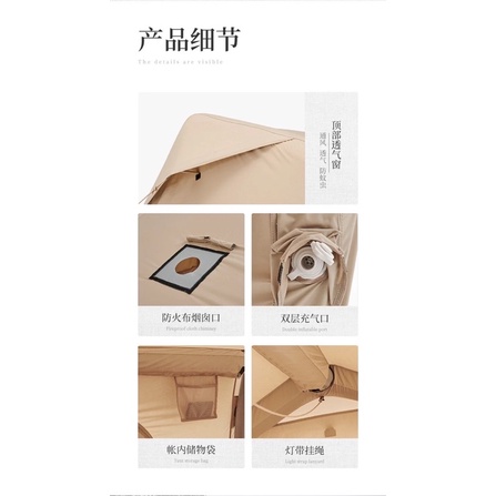 Lều cotton bơm hơi glamping Naturehike Heng -  Air 12Y NH22ZP013