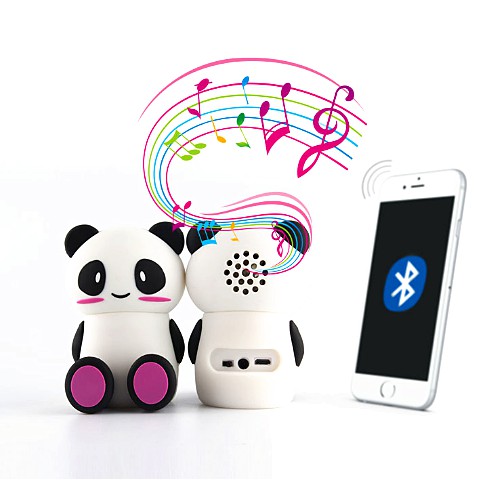 Loa Bluetooth mini không dây âm thanh siêu trầm hình gấu trúc dễ thương xinh xắn