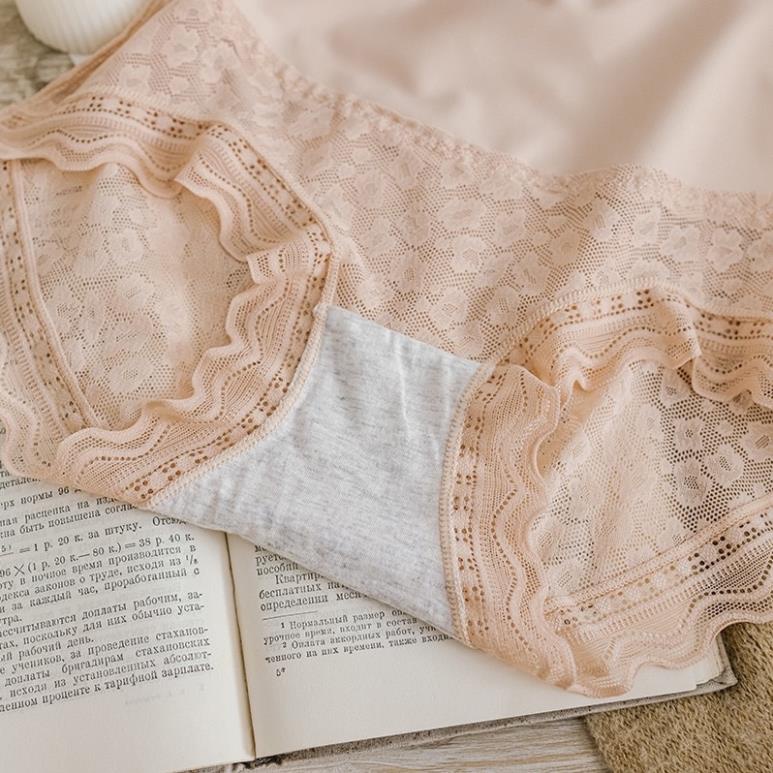 Quần Lót Nữ ❤️ Quần Gen Bụng Định Hình Chất Su Lạnh Phối Ren Cao Cấp 888