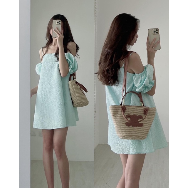 VÁY TRỄ VAI TAY BỒNG XỐP VTVTBX