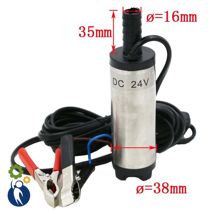 Máy Bơm Chìm Bơm Dầu Bơm Nước Mini 12V Phi 38mm