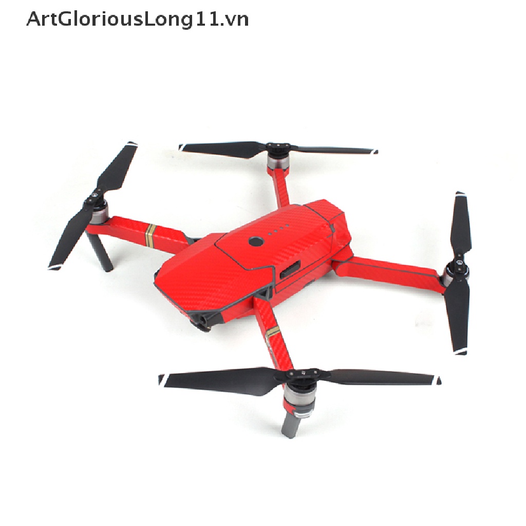 Miếng Dán Trang Trí Bằng Sợi Carbon Chống Nước Cho DJI Mavic Pro