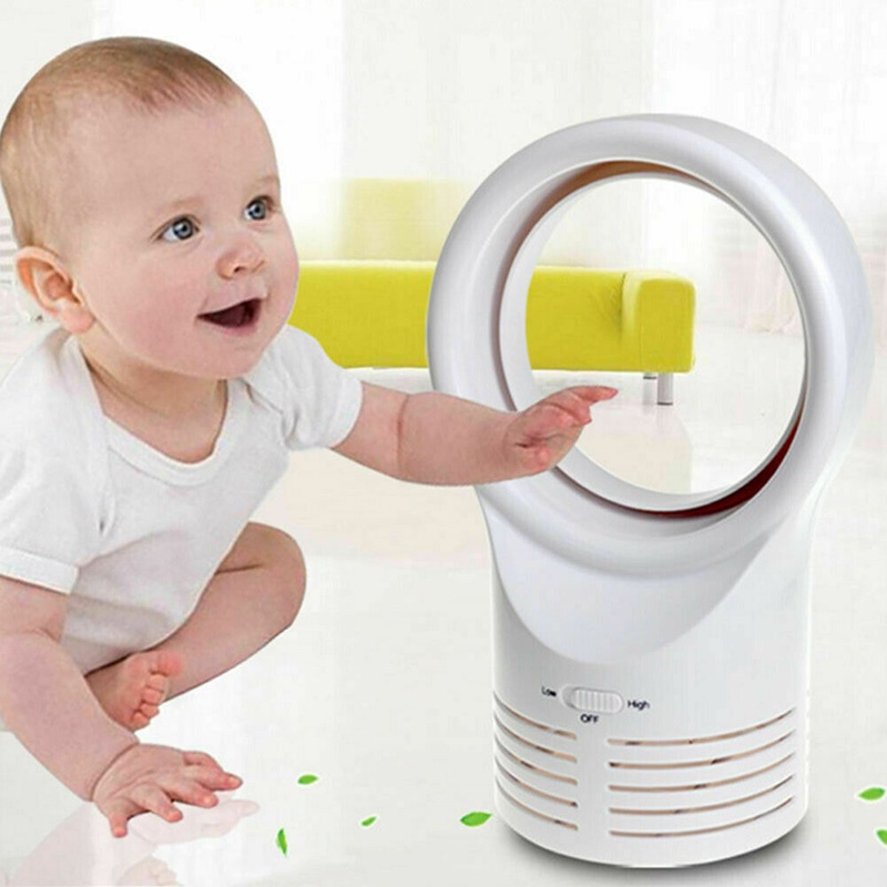 Quạt làm mát điện tử không cánh màu trắng hàng mới