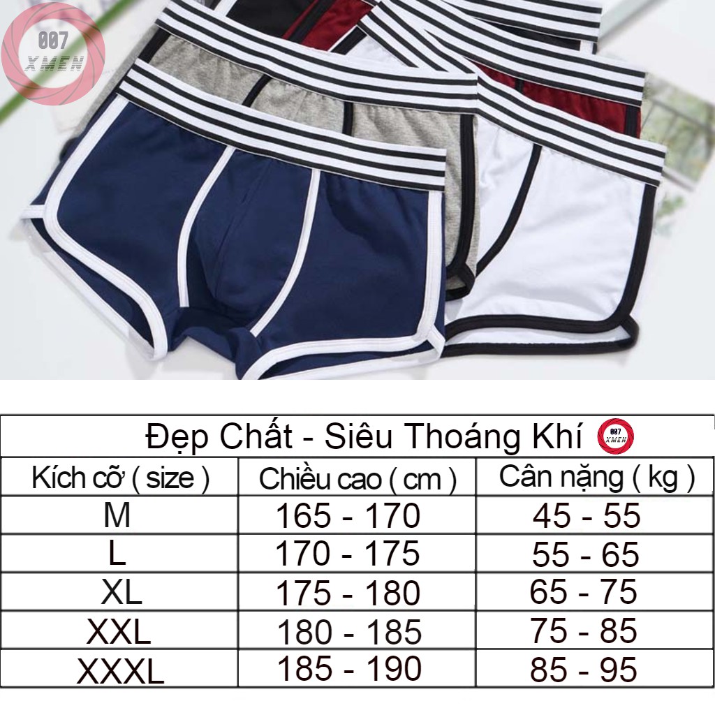 [ Hàng Hiệu ] Quần lót nam boxer - Quần sịp nam cotton siêu thoáng khí thấm hút