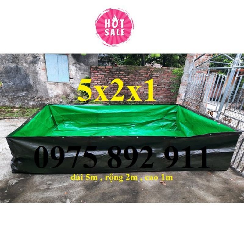 Bể bạt nuôi ốc ếch cá lươn - loại xanh bộ đội hàn quốc