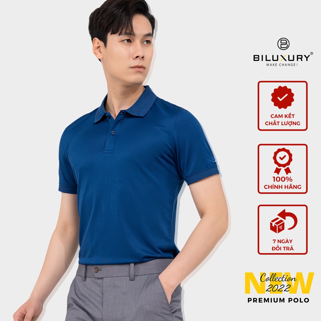 Áo Polo nam cổ bẻ Biman by Biluxury vải thun cao cấp chuẩn form sang trọng lịch lãm 5APCB006TTS