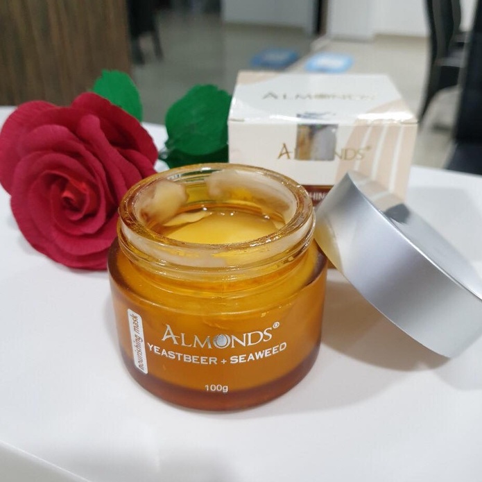 Mặt nạ Men bia cấp ẩm mềm da ALMONDS