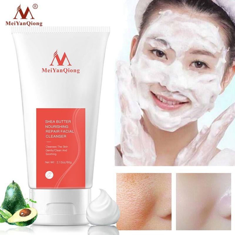Face Set：MeiYanQiong Charcoal Blackhead  serum Control Handmade Soap + Facial Cleanser 40g+60g