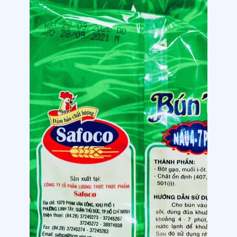 Bún tươi dạng khô Safoco gói (300g) | BigBuy360 - bigbuy360.vn