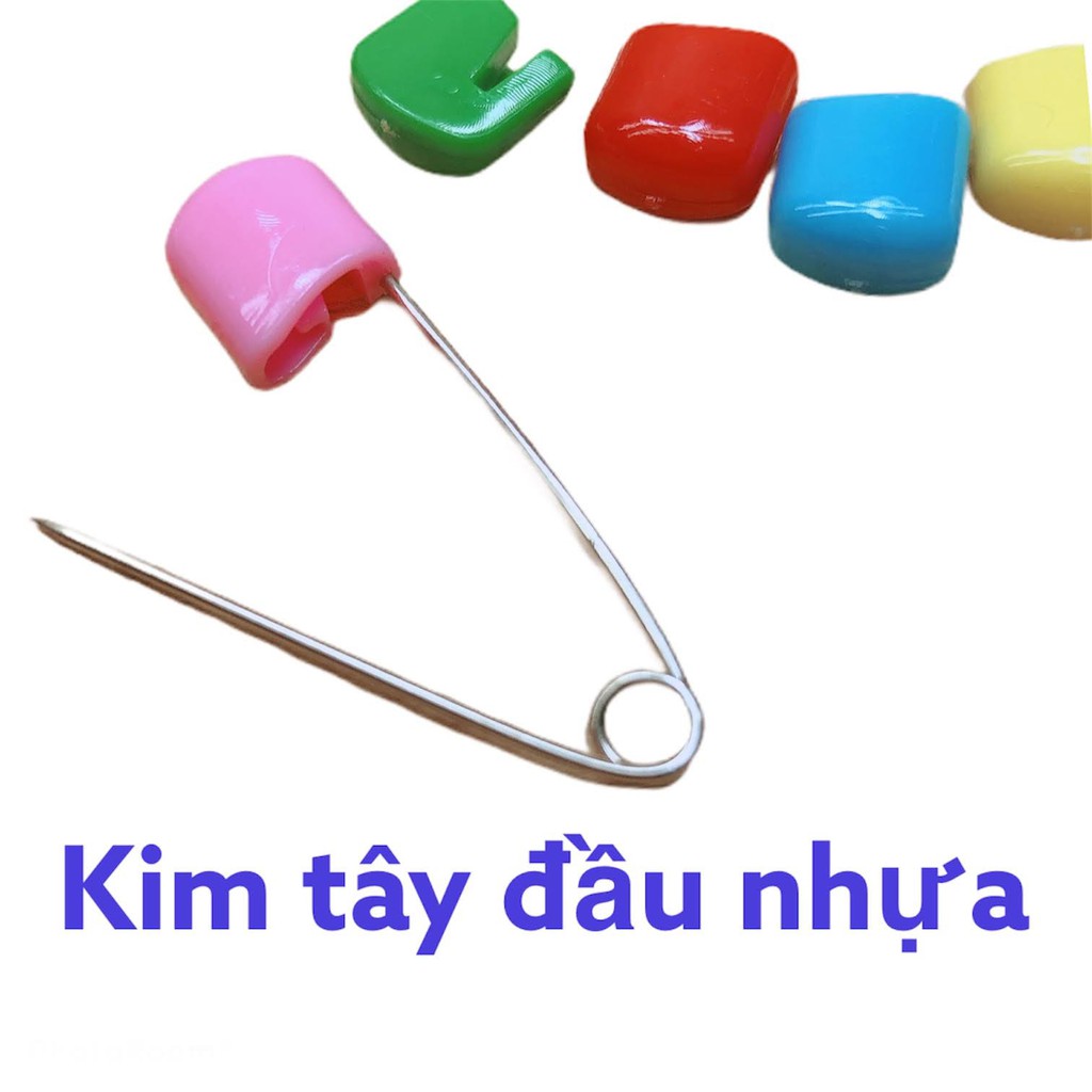 kim tây đầu bọc nhựa nhiều màu 1 cây