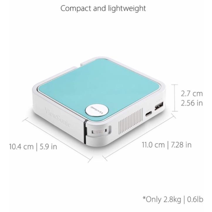 Máy chiếu mini ViewSonic M1 Projector 100 Inch loa JBL kết nối máy tính qua HDMI điều chỉnh tự động tiêu cự Netflix