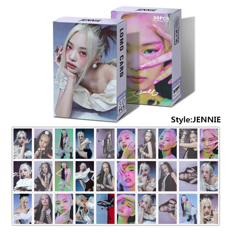 Hộp Lomo Jennie Blackpink hộp ảnh thẻ ảnh 30 tấm