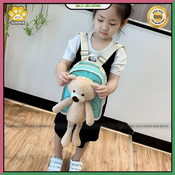 Balo đeo vai gấu bông nhỏ dễ thương cho bé