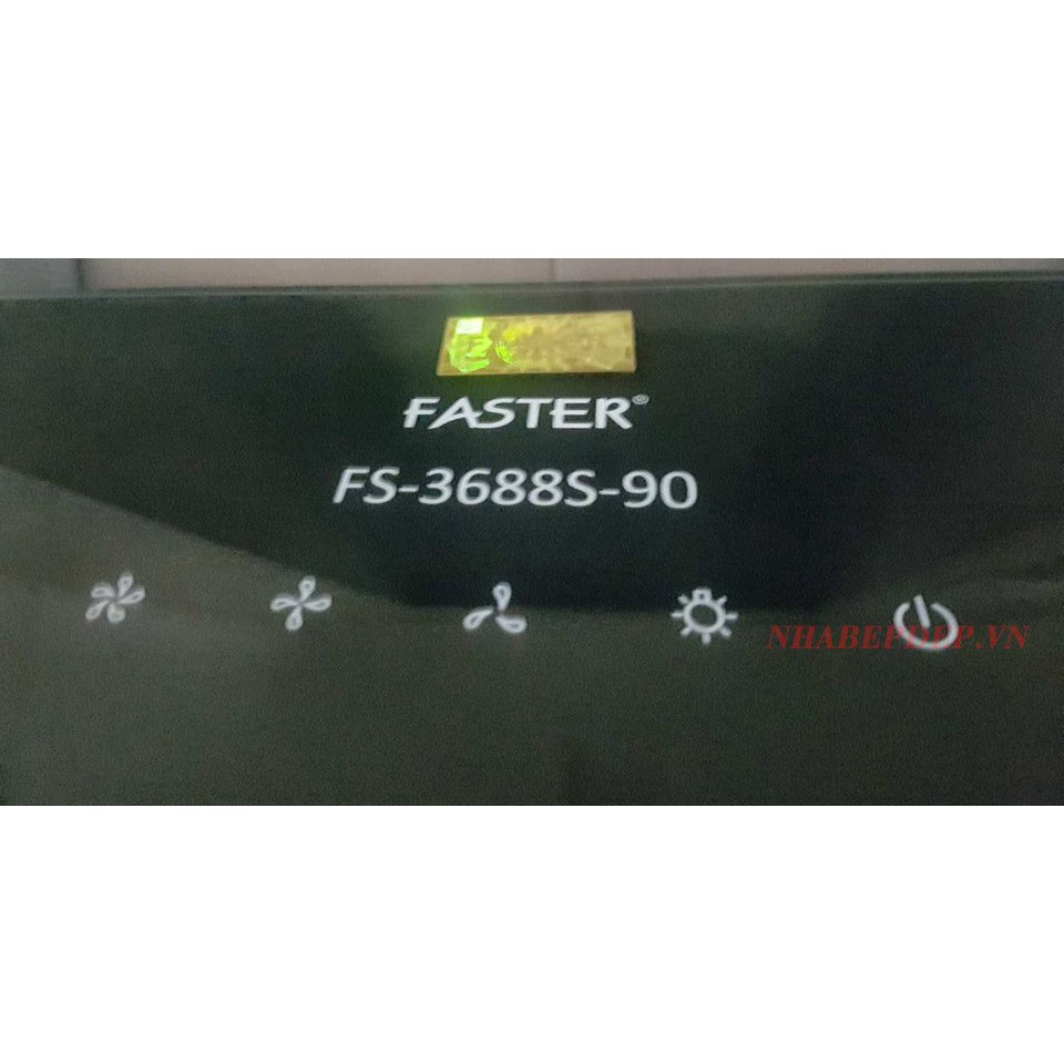 Máy hút mùi kính vát nghiêng Faster FS 3688SS-90 (Điều khiển cảm ứng, Động cơ khỏe, Hút êm, Bảo Hành Chính Hãng 2 năm)