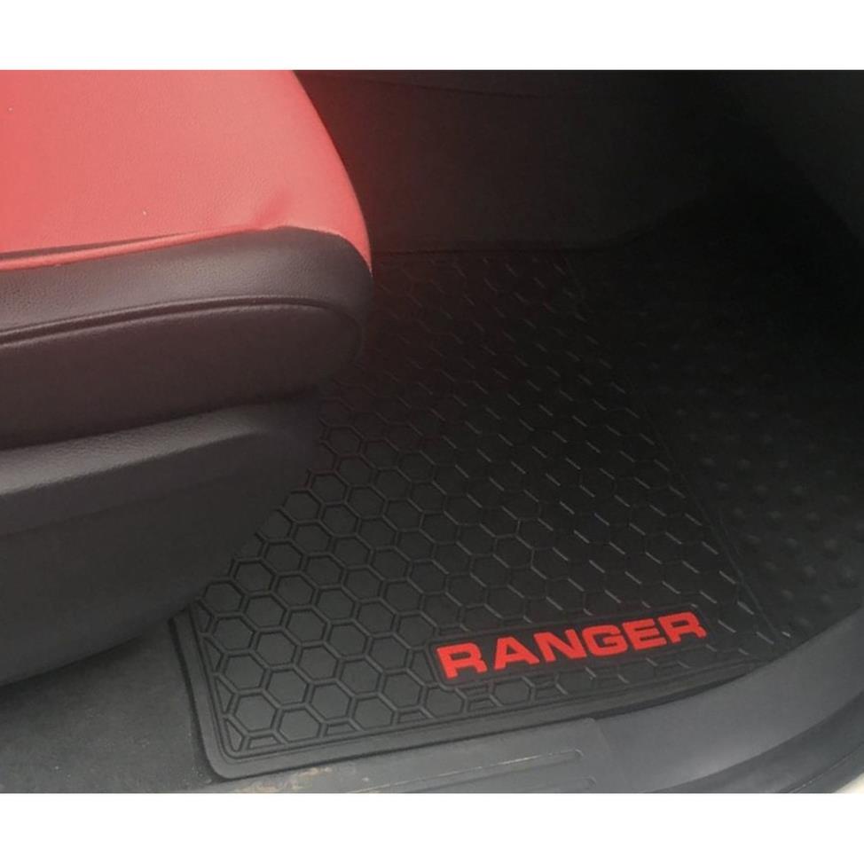 HÀNG CAO CẤP | Thảm Lót Sàn Cao Su Cho Xe ô tô Ford Ranger mẫu Tổ ong - không mùi ,cao su đúc, vừa form xe