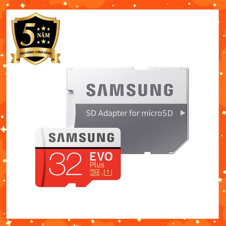Thẻ nhớ 32G Micro Samsung Evo PLus kèm bao thẻ