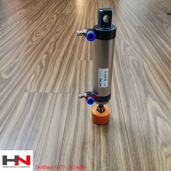 Xi lanh khí nén mal 32*25 - 200 có van tiết lưu + núm cao su
