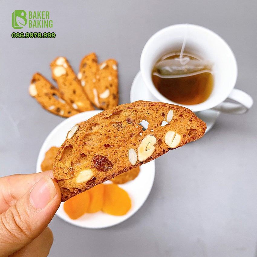 Bánh ăn kiêng giảm cân❤️FREESHIP❤Bánh biscotti không đường, nguyên cám 100%, combo 5 hộp bánh khối lượng : 100g | BigBuy360 - bigbuy360.vn