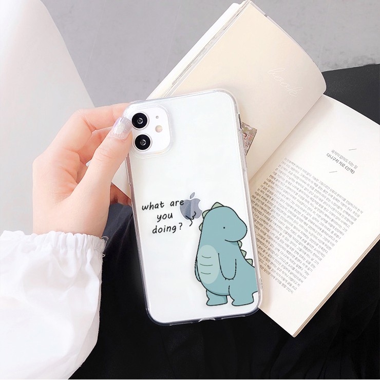 Ốp lưng iphone Naughty Dino viền trong chống ố 6/6plus/6s/6splus/7/7plus/8/8plus/x/xr/xs/11/12/13/pro/max/plus/promax | BigBuy360 - bigbuy360.vn