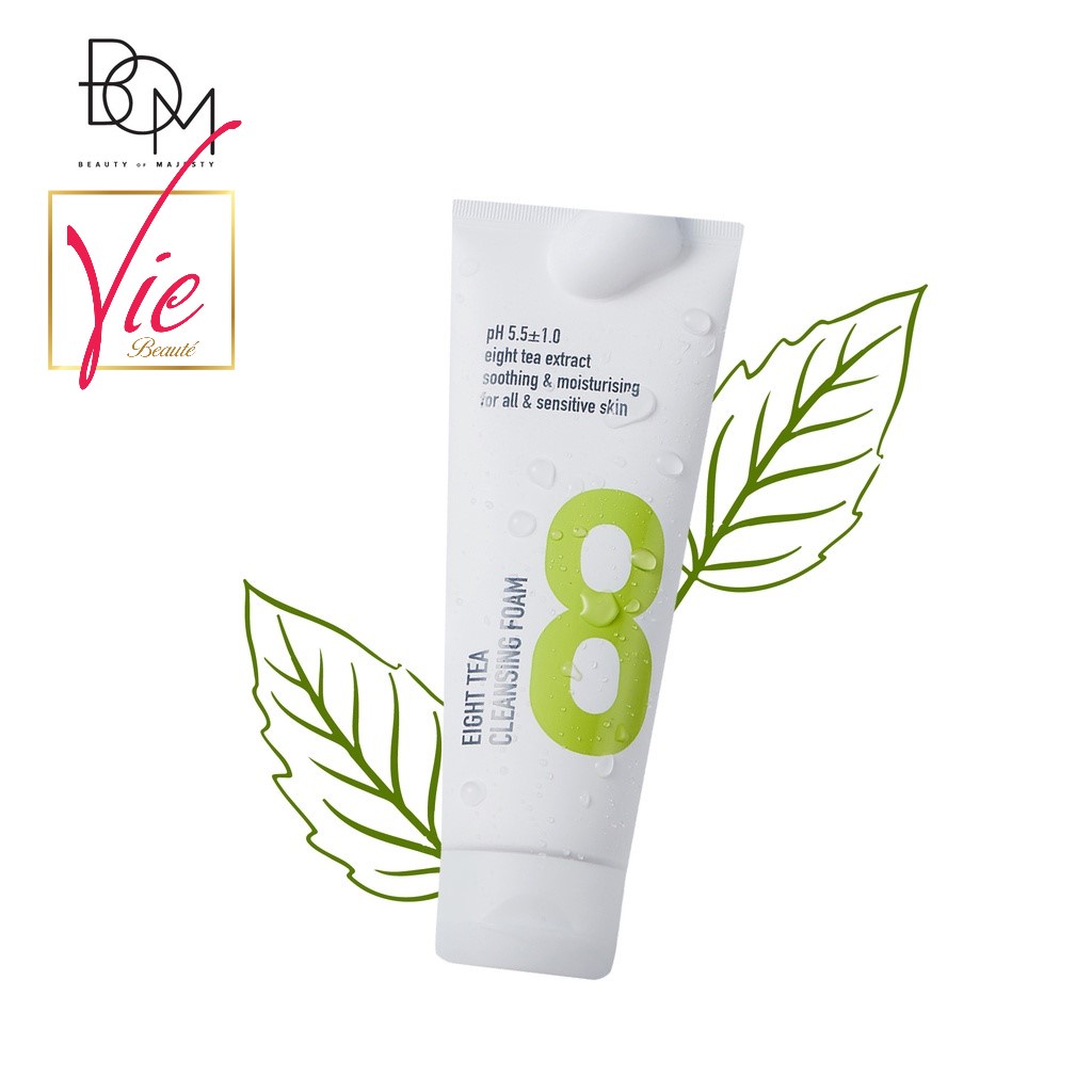 Sữa Rửa Mặt BOM Eight Tea CLeansing Foam Dạng Bọt Làm Sạch Sâu Dành Cho Mọi Loại Da 150ml