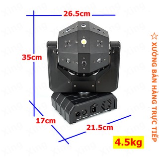 ĐÈN MOVING 16 MẮT LASER 3IN1