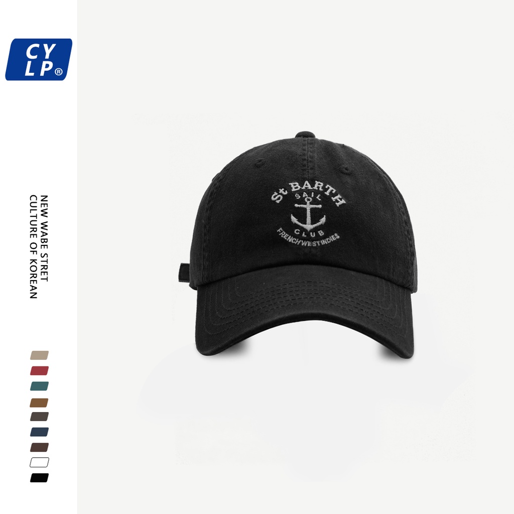 Mũ Lưỡi Trai Mềm Thêu Chữ Phong Cách Hip Hop Đường Phố Hàn Quốc