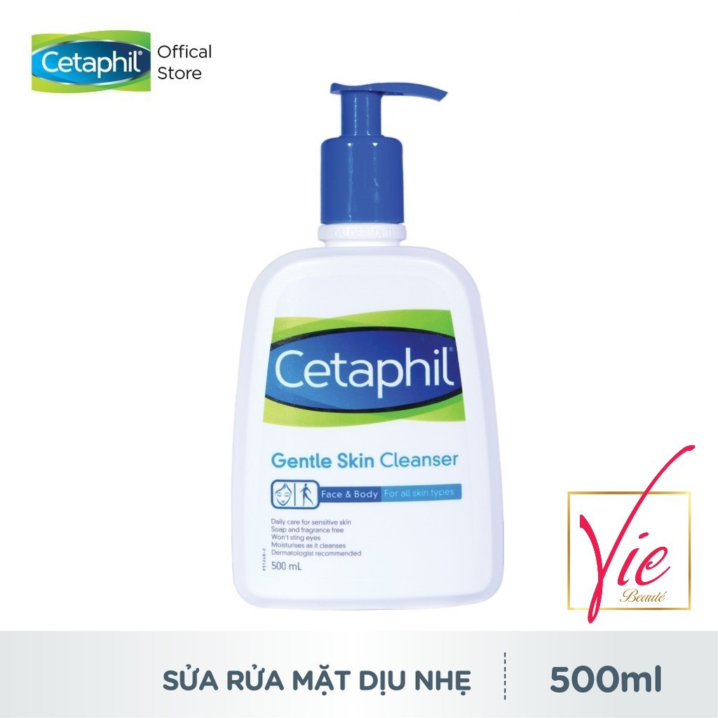 Sữa rửa mặt Cetaphil cho da nhạy cảm - Cetaphil Gentle Skin Cleanser 500ml