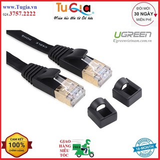 Cáp mạng 2 đầu đúc cat7 utp patch cords dạng dẹt dài 2m ugreen nw106 11261 - hàng chính hãng