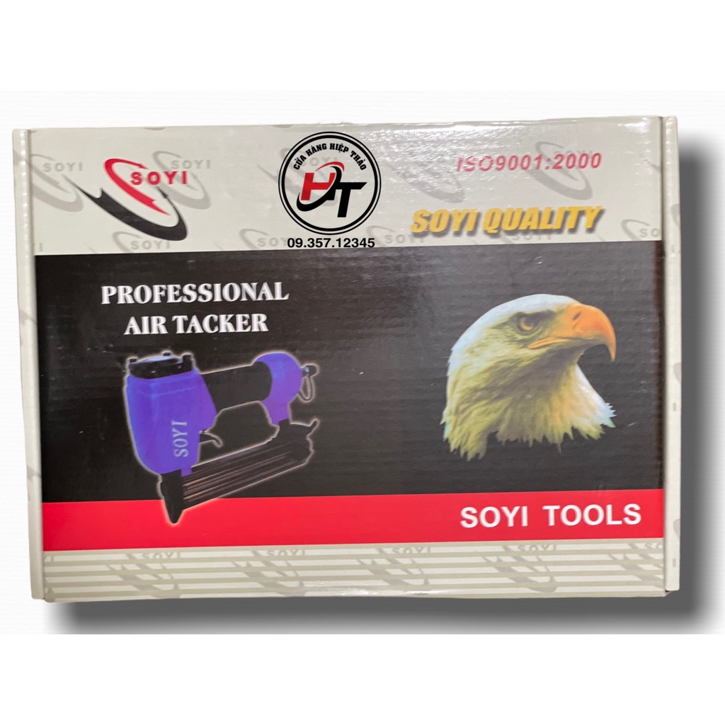 Súng bắn đinh gỗ thẳng F30 máy bắn ghim hơi Soyi SBD-F30-SY